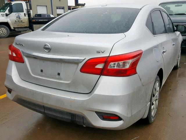 3N1AB7APXGL666172 - 2016 NISSAN SENTRA S SILVER photo 4