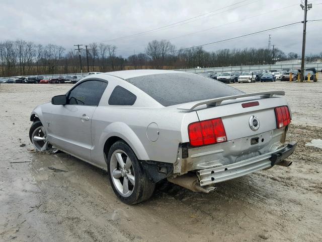 1ZVHT82H595102631 - 2009 FORD MUSTANG GT SILVER photo 3