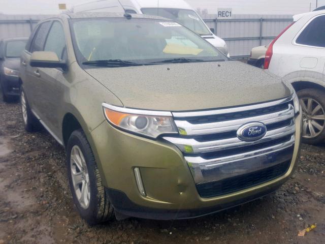 2FMDK3JC8DBB75747 - 2013 FORD EDGE SEL GREEN photo 1