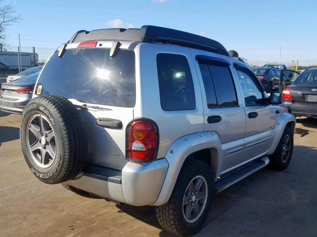 1J4GL38K23W513999 - 2003 JEEP LIBERTY RE SILVER photo 4