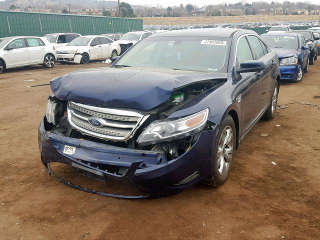 1FAHP2EW4BG163824 - 2011 FORD TAURUS SEL BLUE photo 2