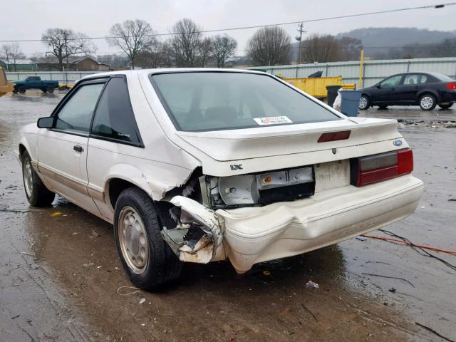 1FACP41M2PF126309 - 1993 FORD MUSTANG LX WHITE photo 3