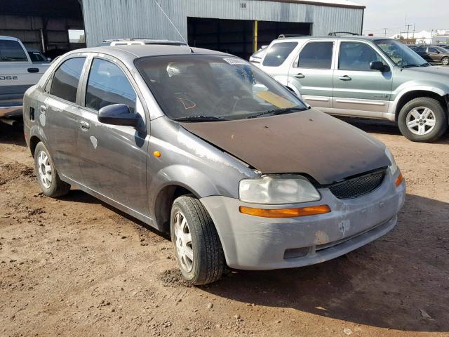 KL1TJ52624B251242 - 2004 CHEVROLET AVEO LS GRAY photo 1