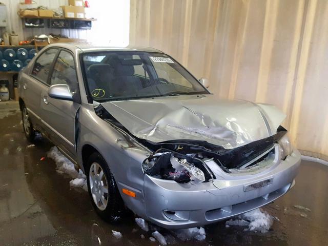 KNAFB161125066537 - 2002 KIA SPECTRA GS SILVER photo 1