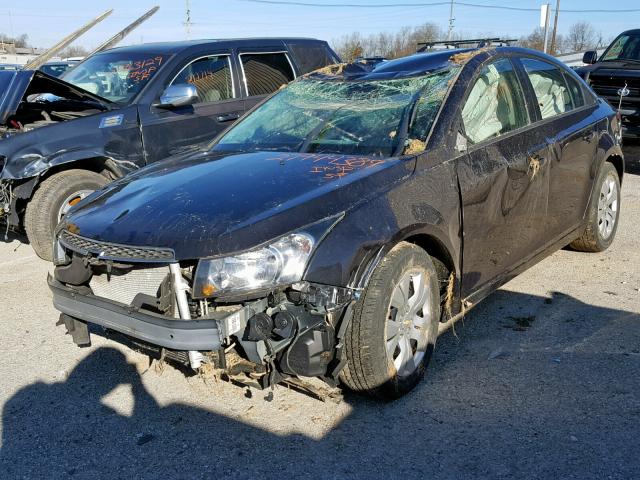 1G1PA5SH8E7209506 - 2014 CHEVROLET CRUZE LS BLACK photo 2