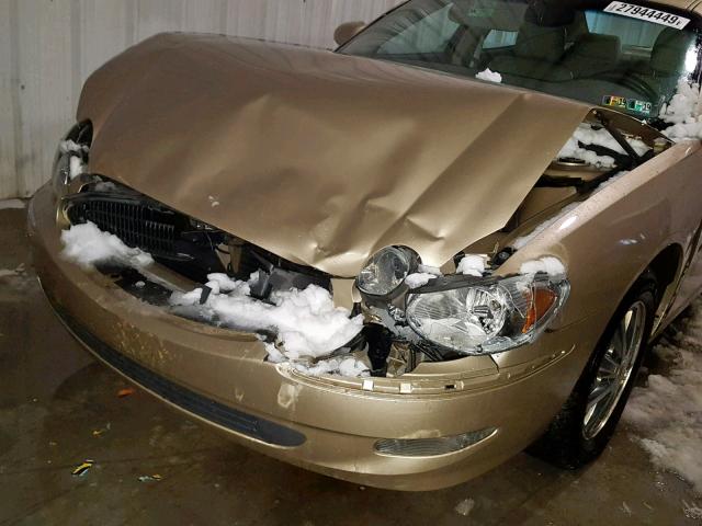2G4WD532051297206 - 2005 BUICK LACROSSE C GOLD photo 9
