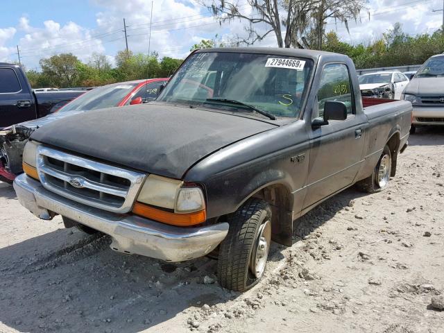 1FTYR10CXWUB77245 - 1998 FORD RANGER BLACK photo 2