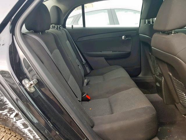 1G1ZC5EU3BF382086 - 2011 CHEVROLET MALIBU 1LT შავი ფოტო 6