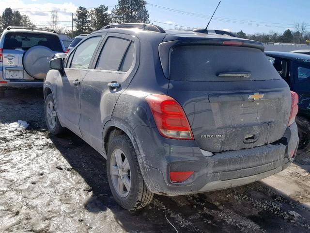 3GNCJPSB4KL193929 - 2019 CHEVROLET TRAX 1LT BLUE photo 3