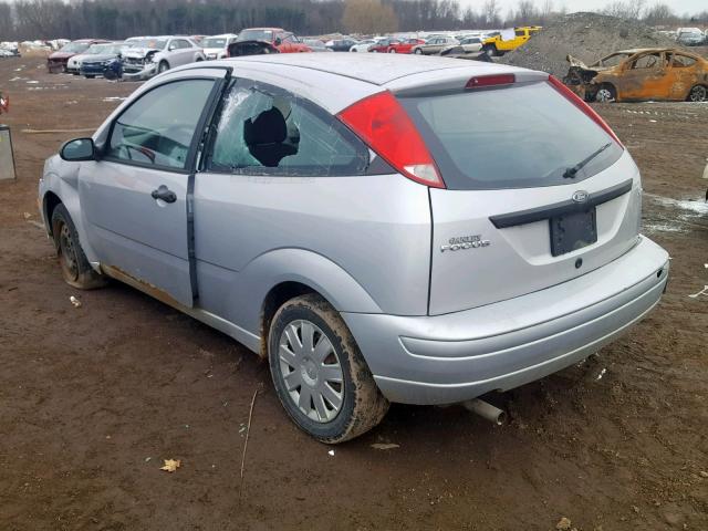 3FAFP31N75R123440 - 2005 FORD FOCUS ZX3 SILVER photo 3