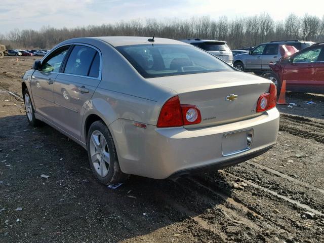 1G1ZG57B29F106718 - 2009 CHEVROLET MALIBU LS BEIGE photo 3