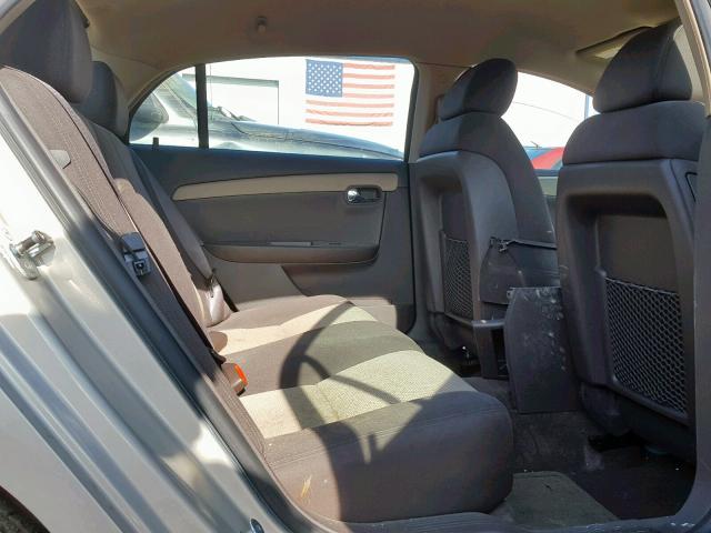 1G1ZG57B29F106718 - 2009 CHEVROLET MALIBU LS BEIGE photo 6