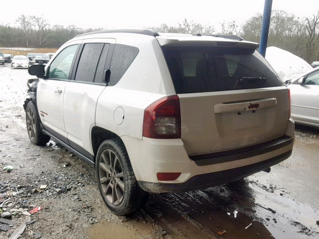 1C4NJCBB2GD801583 - 2016 JEEP COMPASS SP WHITE photo 3