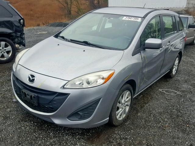 JM1CW2BL3C0133824 - 2012 MAZDA 5 SILVER photo 2