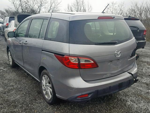 JM1CW2BL3C0133824 - 2012 MAZDA 5 SILVER photo 3