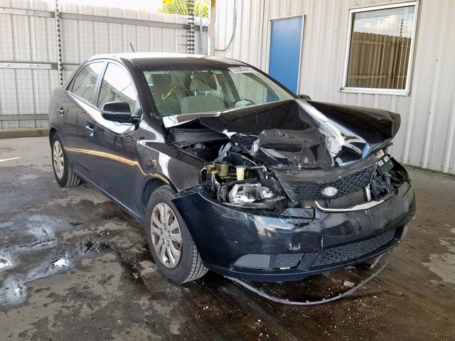 KNAFU4A26D5652956 - 2013 KIA FORTE EX BLACK photo 1