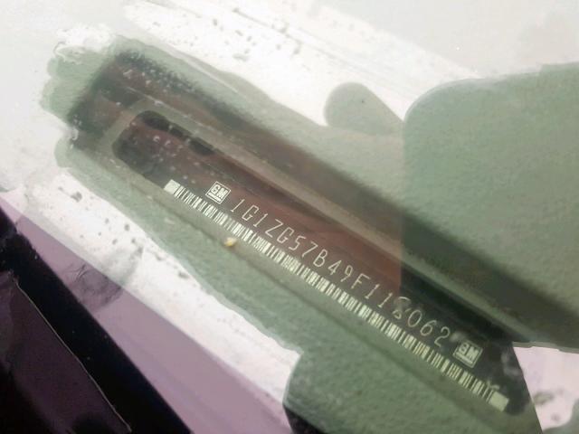 1G1ZG57B49F118062 - 2009 CHEVROLET MALIBU LS BLACK photo 10