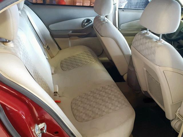 1G1ZT54885F332292 - 2005 CHEVROLET MALIBU LS RED photo 6