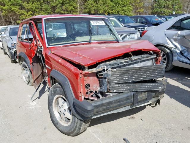 1J4FJ27S7NL178613 - 1992 JEEP CHEROKEE RED photo 1