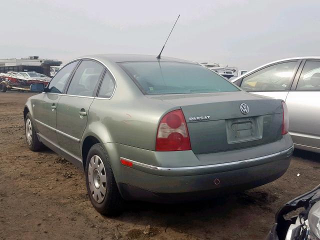 WVWMD63B63P030119 - 2003 VOLKSWAGEN PASSAT GL GREEN photo 3