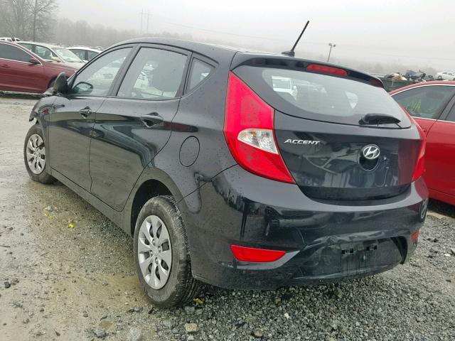 KMHCT5AE3GU246552 - 2016 HYUNDAI ACCENT SE BLACK photo 3