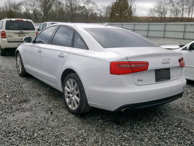 WAUGFAFC3EN041590 - 2014 AUDI A6 PREMIUM WHITE photo 3