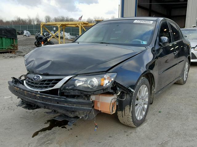 JF1GE61658H500714 - 2008 SUBARU IMPREZA BLACK photo 2