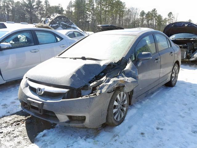 2HGFA1F92AH552942 - 2010 HONDA CIVIC EXL GRAY photo 2