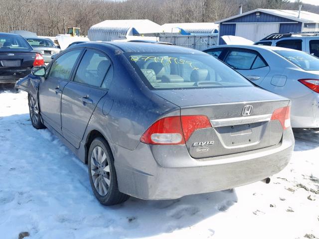 2HGFA1F92AH552942 - 2010 HONDA CIVIC EXL GRAY photo 3