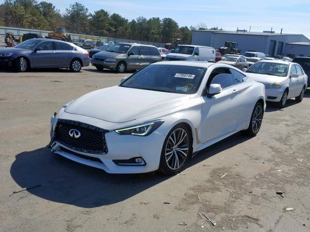 JN1EV7ELXHM553734 - 2017 INFINITI Q60 PREMIU WHITE photo 2