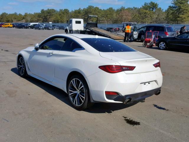 JN1EV7ELXHM553734 - 2017 INFINITI Q60 PREMIU WHITE photo 3