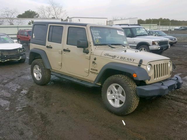 1C4HJWDG8HL734924 - 2017 JEEP WRANGLER U TAN photo 1