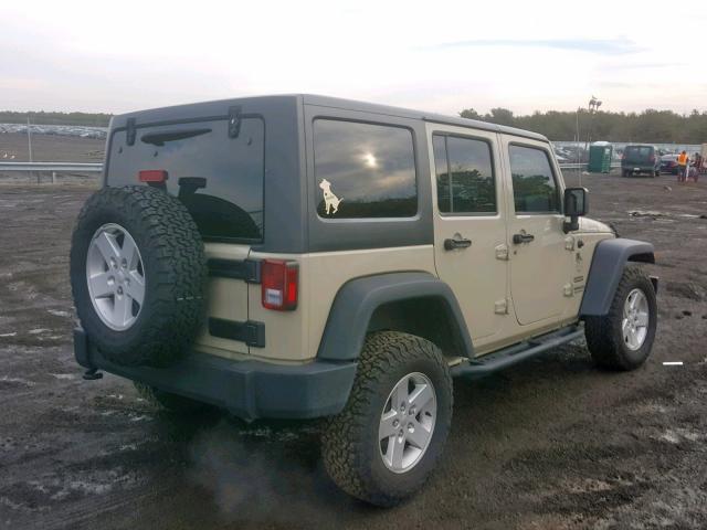 1C4HJWDG8HL734924 - 2017 JEEP WRANGLER U TAN photo 4