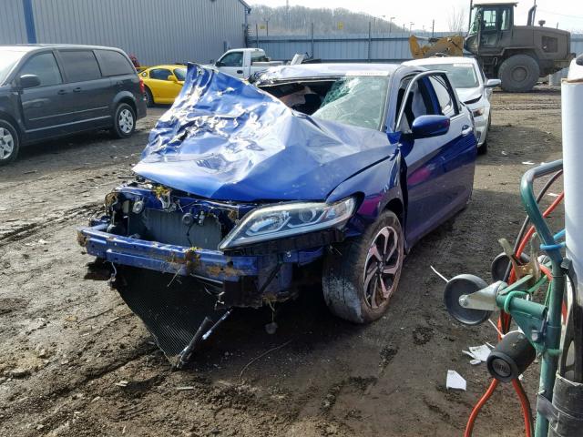 1HGCT1B33GA012120 - 2016 HONDA ACCORD LX- BLUE photo 2