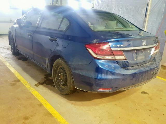 2HGFB2E2XEH009870 - 2014 HONDA CIVIC DX BLUE photo 3