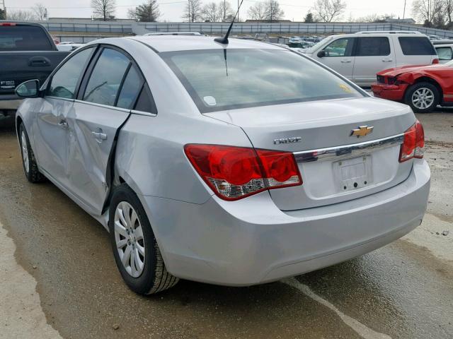 1G1PC5SH5B7105562 - 2011 CHEVROLET CRUZE LS SILVER photo 3