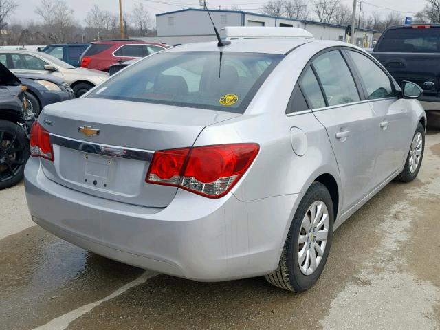 1G1PC5SH5B7105562 - 2011 CHEVROLET CRUZE LS SILVER photo 4