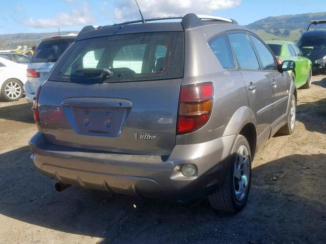 5Y2SL62804Z437083 - 2004 PONTIAC VIBE GRAY photo 4