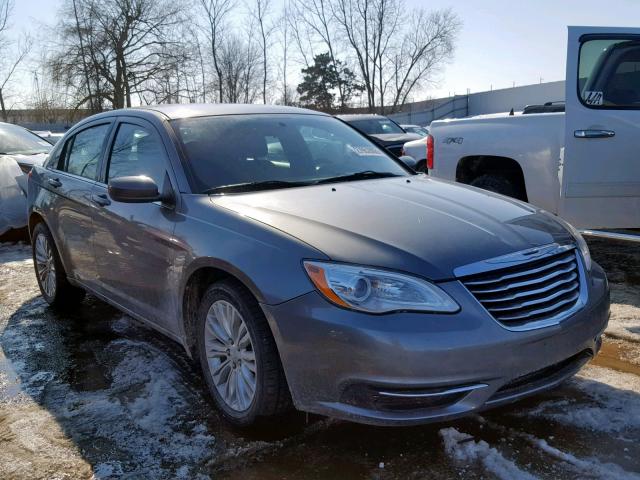 1C3CCBAB0DN670726 - 2013 CHRYSLER 200 LX GRAY photo 1