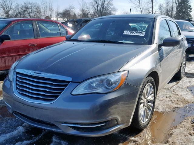 1C3CCBAB0DN670726 - 2013 CHRYSLER 200 LX GRAY photo 2