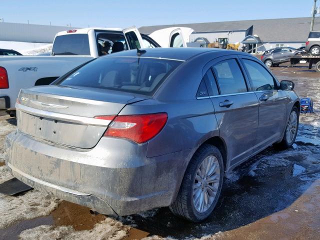 1C3CCBAB0DN670726 - 2013 CHRYSLER 200 LX GRAY photo 4