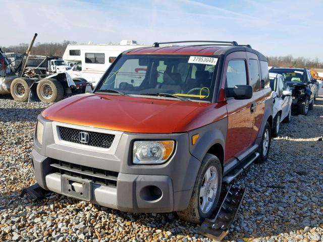 5J6YH18655L008556 - 2005 HONDA ELEMENT EX ORANGE photo 2