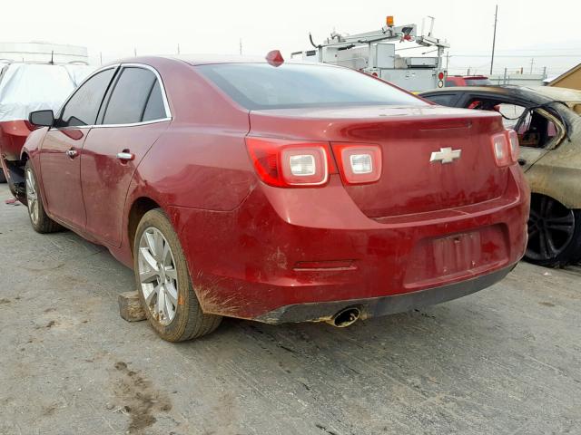 1G11J5SX2DU100942 - 2013 CHEVROLET MALIBU LTZ MAROON photo 3