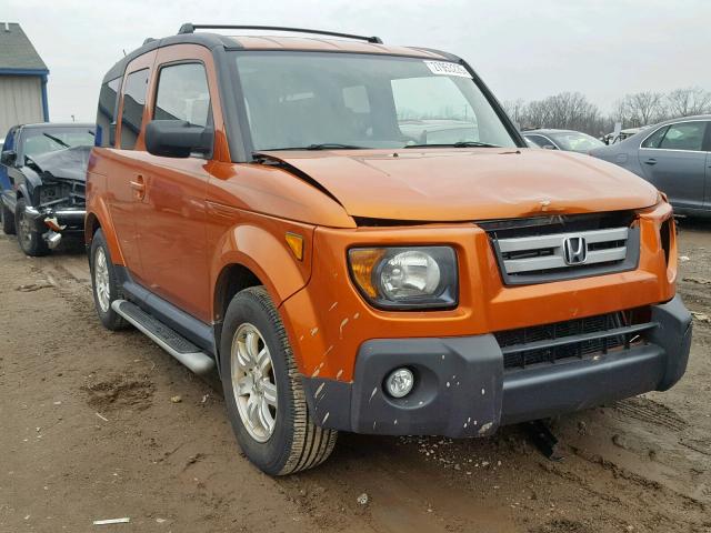 5J6YH28747L003320 - 2007 HONDA ELEMENT EX ORANGE photo 1