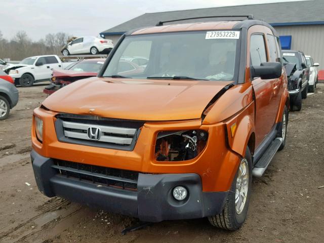 5J6YH28747L003320 - 2007 HONDA ELEMENT EX ORANGE photo 2