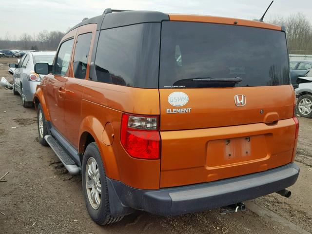 5J6YH28747L003320 - 2007 HONDA ELEMENT EX ORANGE photo 3