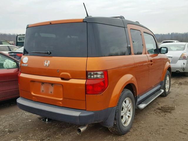 5J6YH28747L003320 - 2007 HONDA ELEMENT EX ORANGE photo 4