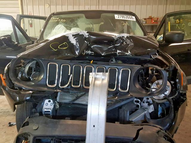 ZACCJAAB4HPF35760 - 2017 JEEP RENEGADE S BLACK photo 7