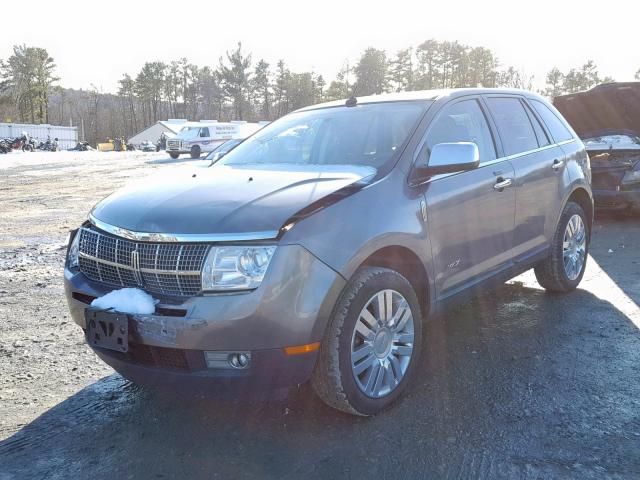 2LMDJ8JC7ABJ21498 - 2010 LINCOLN MKX GRAY photo 2