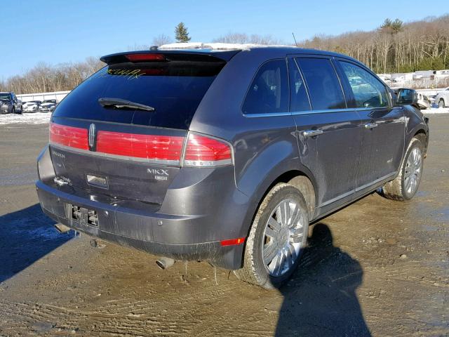 2LMDJ8JC7ABJ21498 - 2010 LINCOLN MKX GRAY photo 4